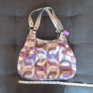 Authentic Coach Madison OP Art Shoulder Bag